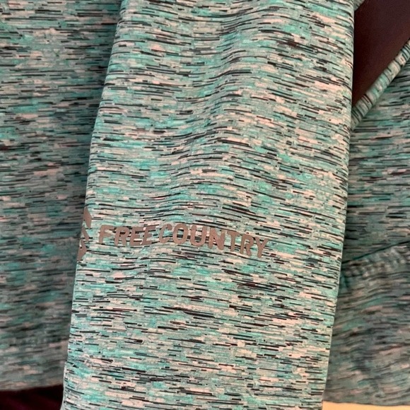 Free Country Women’s Prevail Blue Softshell Full Zip Wind Water Resistant Jacket - Picture 2 of 8